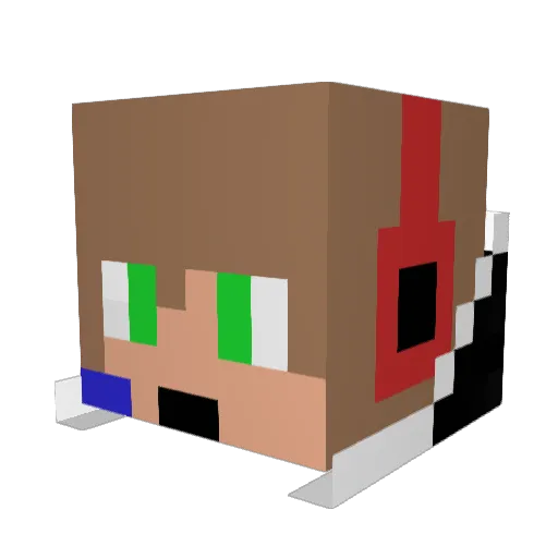 J0N4SU Minecraft avatar head, 3D render