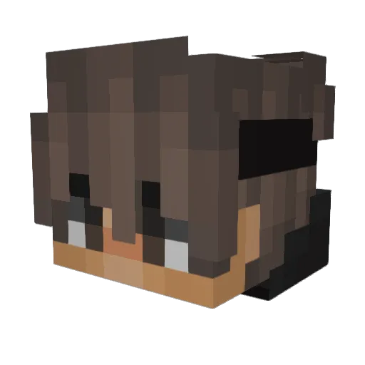 J0N4TAS Minecraft avatar head, 3D render