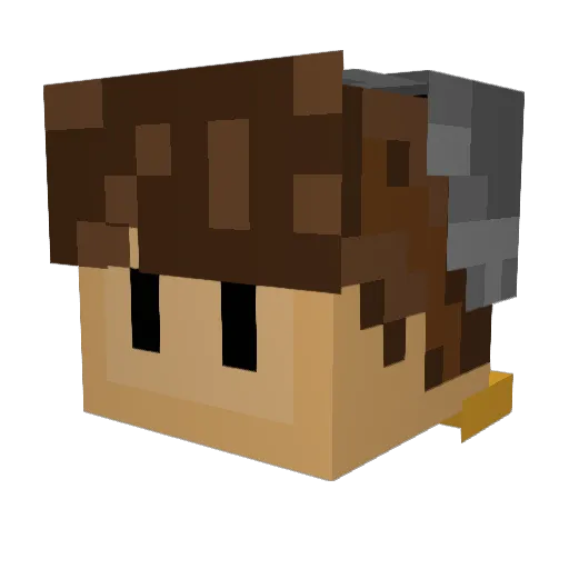 J0NATHAN_T Minecraft avatar head, 3D render