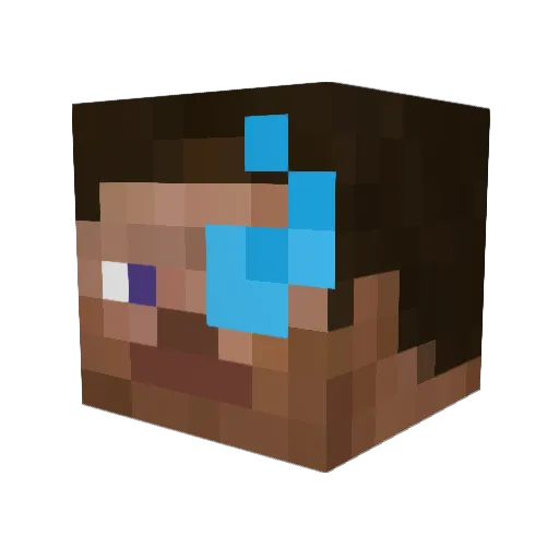 J0OnTheG0 Minecraft avatar head, 3D render