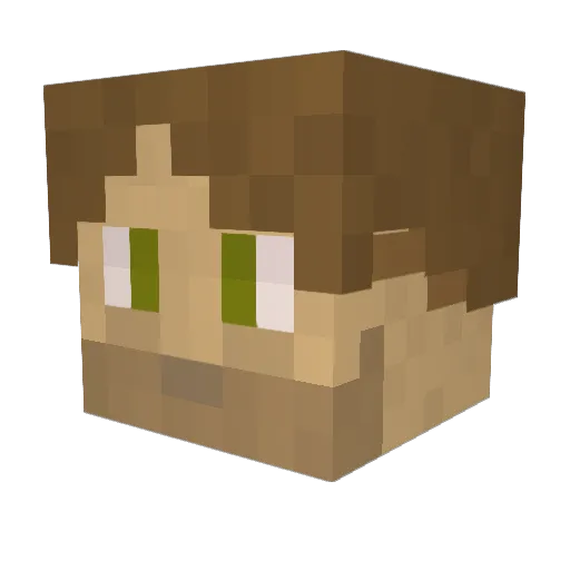 J0R0C0 Minecraft avatar head, 3D render