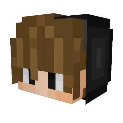 J0S4LG Minecraft avatar head, 3D render