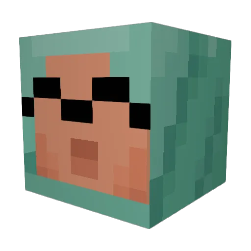 J0SUELIT0 Minecraft avatar head, 3D render