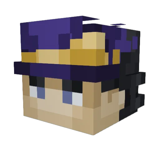 J0TARREALBTW Minecraft avatar head, 3D render