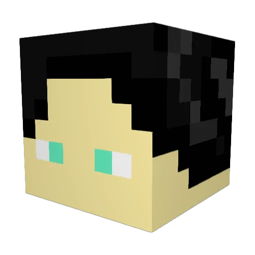 J0WISZ Minecraft avatar head, 3D render
