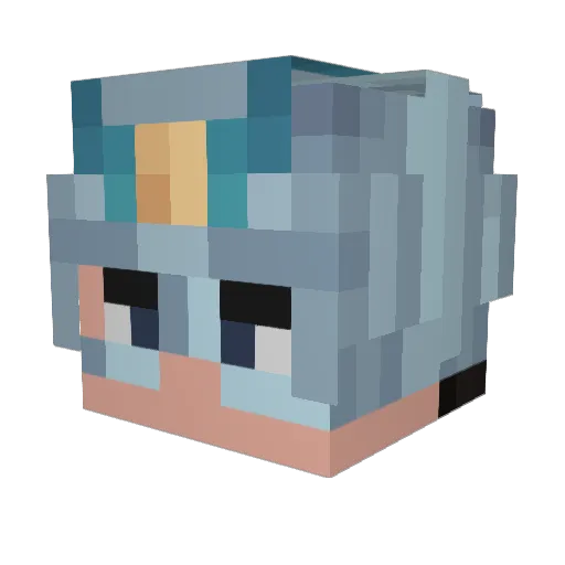J0aqu1n_ Minecraft avatar head, 3D render
