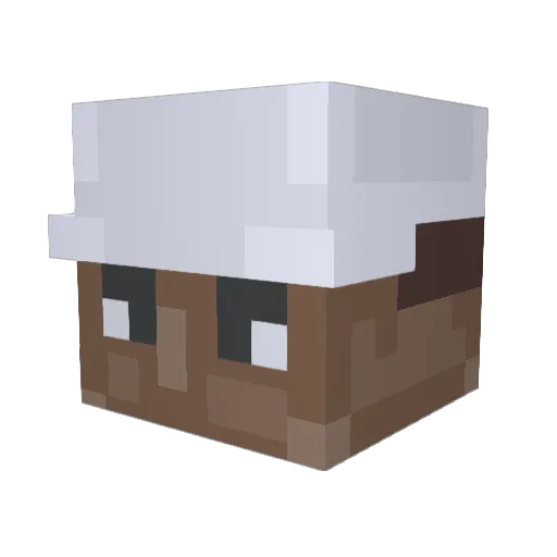 J0bani Minecraft avatar head, 3D render