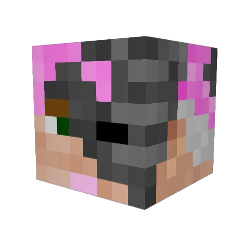J0fus Minecraft avatar head, 3D render