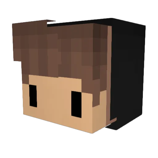 J0h4b Minecraft avatar head, 3D render