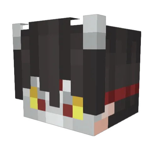 J0kerC4rd Minecraft avatar head, 3D render