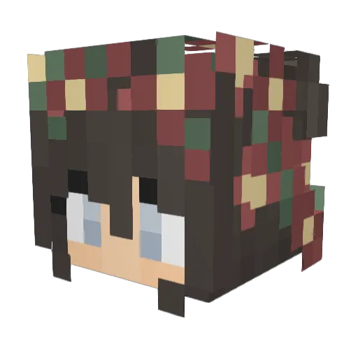 J0leen Minecraft avatar head, 3D render