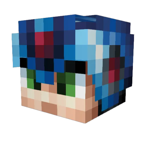 J0rgenM Minecraft avatar head, 3D render