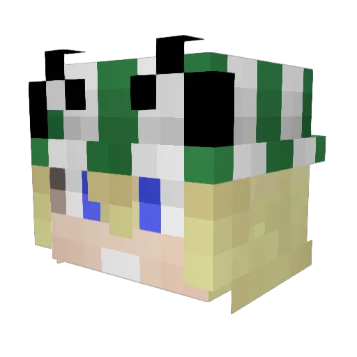 J0s3pf Minecraft avatar head, 3D render