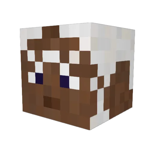 J0th Minecraft avatar head, 3D render