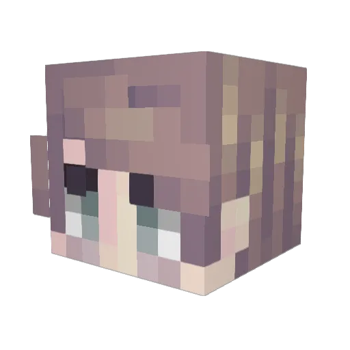 J0uske Minecraft avatar head, 3D render