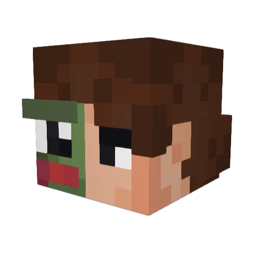 J0ykin Minecraft avatar head, 3D render