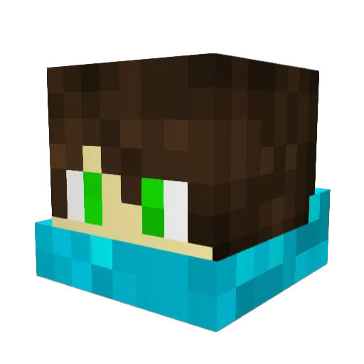 J1AST3R Minecraft avatar head, 3D render