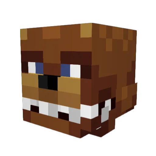 J1GAR Minecraft avatar head, 3D render