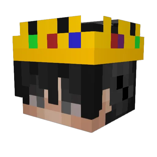 J1MO_ Minecraft avatar head, 3D render