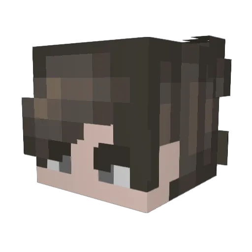 J1MW Minecraft avatar head, 3D render