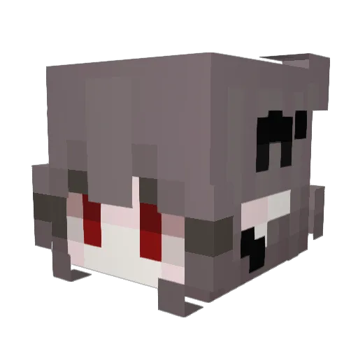 J1ainn Minecraft avatar head, 3D render