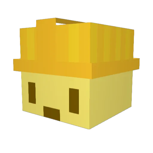 J1k21b Minecraft avatar head, 3D render