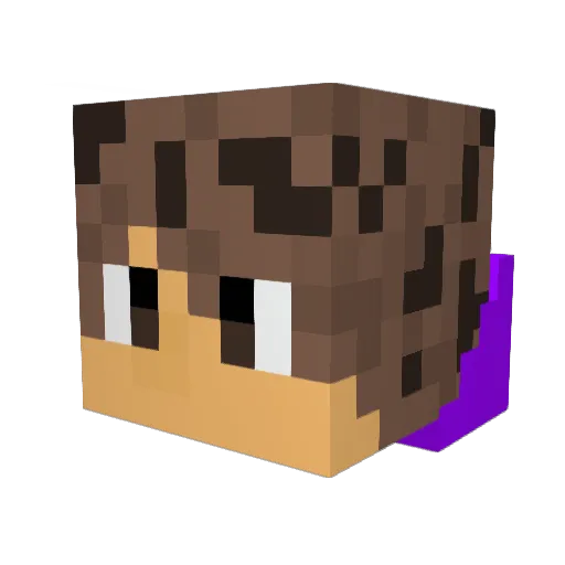 J1llos Minecraft avatar head, 3D render