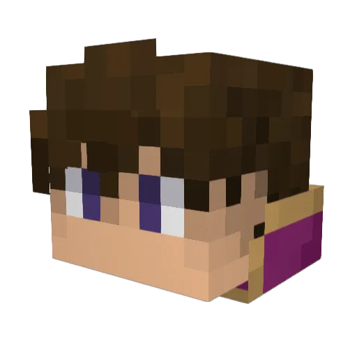 J1mbomb Minecraft avatar head, 3D render