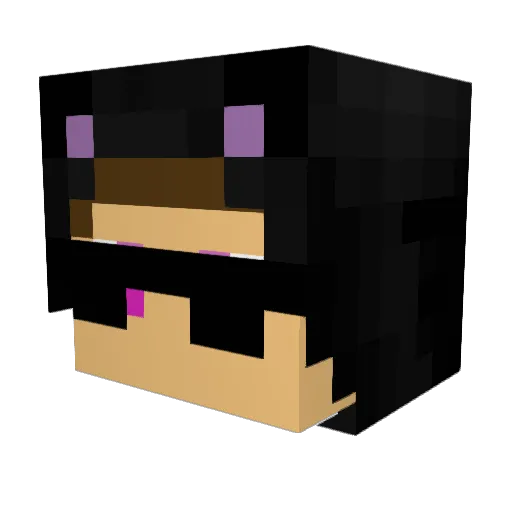 J1my Minecraft avatar head, 3D render