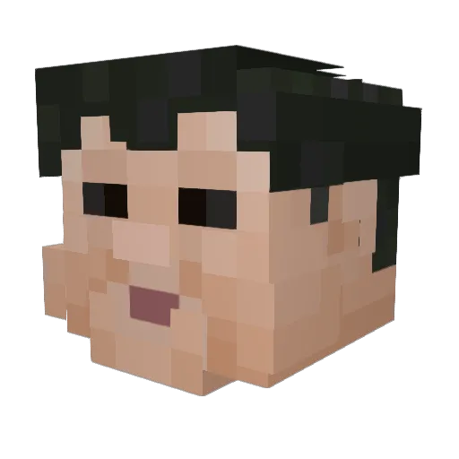 J1sp3r Minecraft avatar head, 3D render