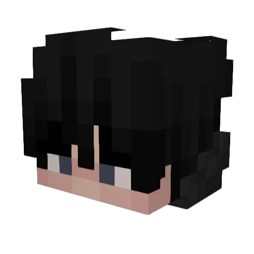 J1tTerY Minecraft avatar head, 3D render
