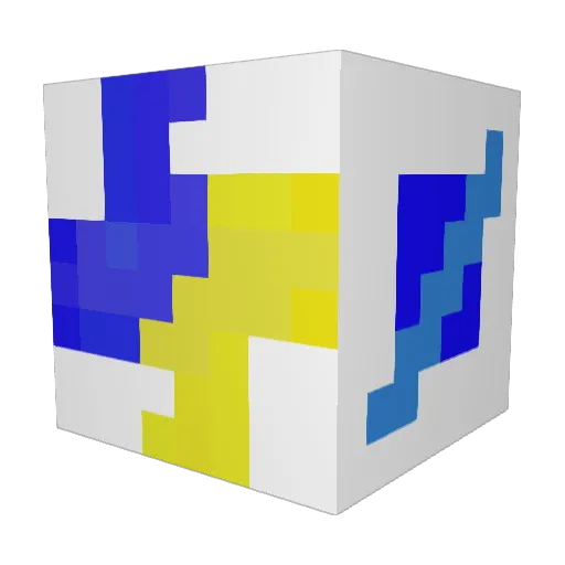 J2222777 Minecraft avatar head, 3D render