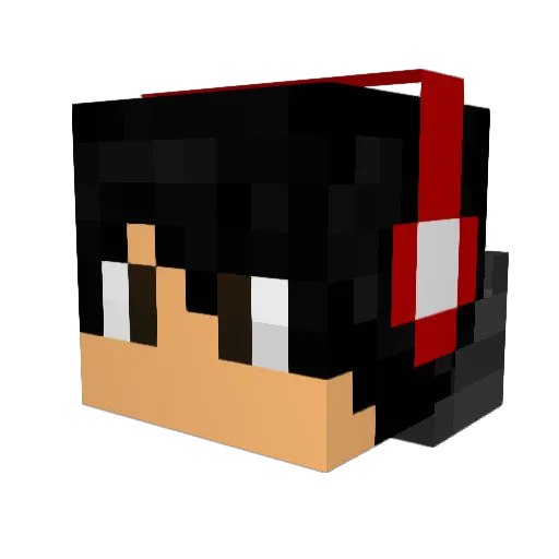 J23AEL Minecraft avatar head, 3D render