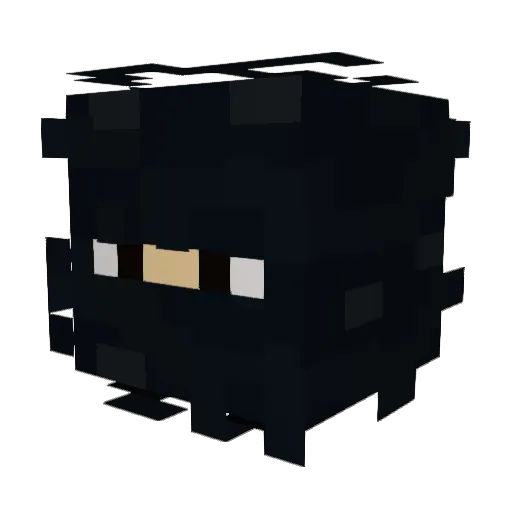 J23i Minecraft avatar head, 3D render