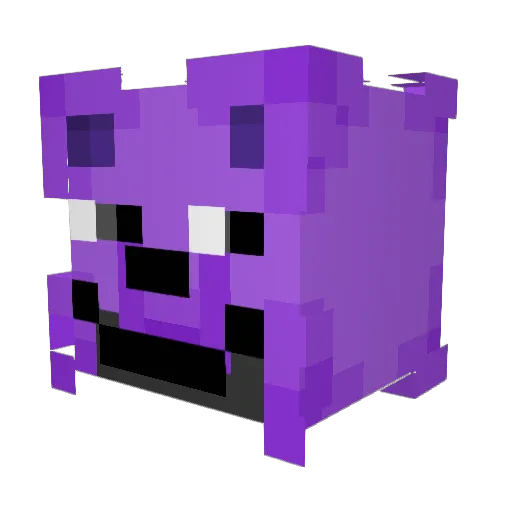 J24656 Minecraft avatar head, 3D render