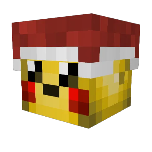 J27772J Minecraft avatar head, 3D render
