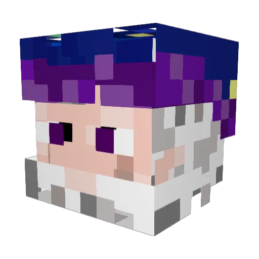 J29MAMASBOY Minecraft avatar head, 3D render