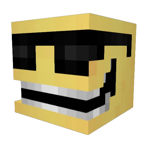 J2UJ Minecraft avatar head, 3D render