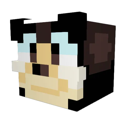 J2k3yyy Minecraft avatar head, 3D render