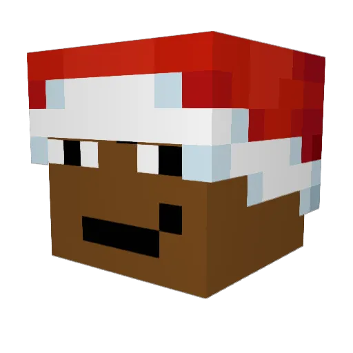 J353 Minecraft avatar head, 3D render