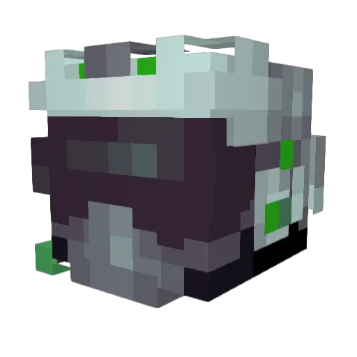 J35A Minecraft avatar head, 3D render