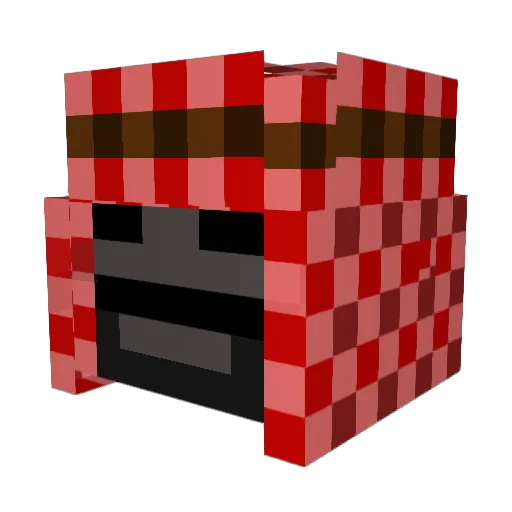 J3SSON Minecraft avatar head, 3D render