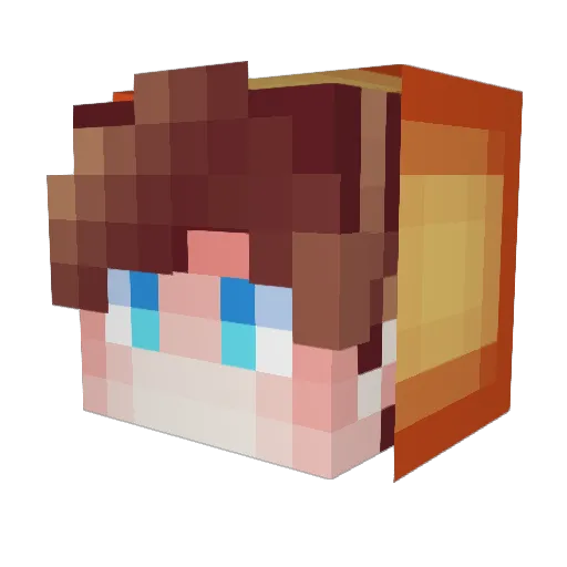 J3ST4R Minecraft avatar head, 3D render