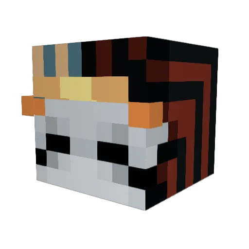 J3STER_15 Minecraft avatar head, 3D render
