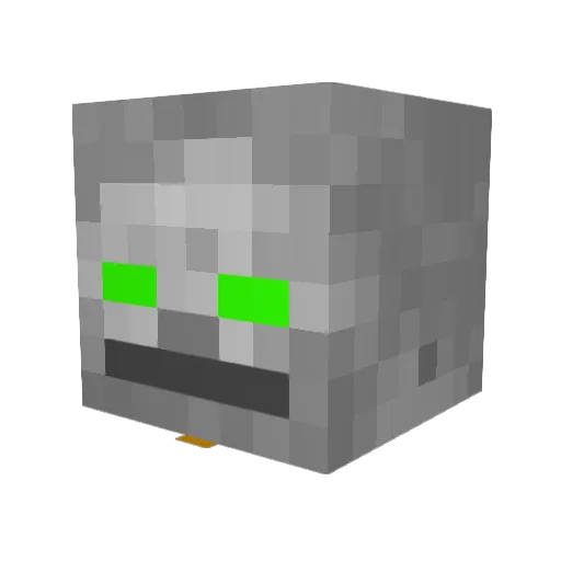 J3STER_ Minecraft avatar head, 3D render