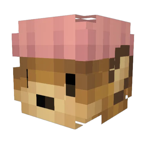 J3VE Minecraft avatar head, 3D render