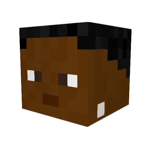 J3an007 Minecraft avatar head, 3D render