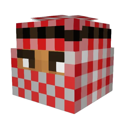 J3esir Minecraft avatar head, 3D render