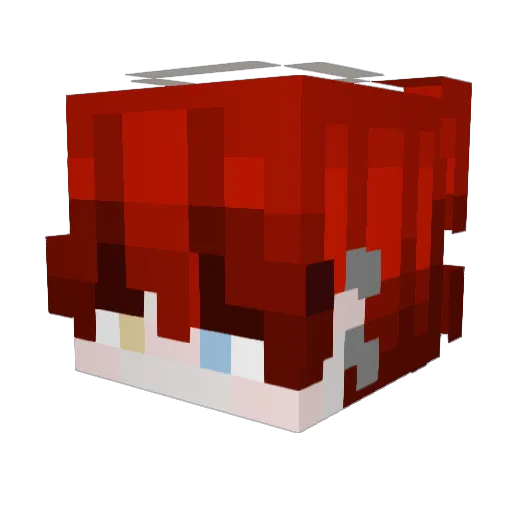 J3llyfish_prince Minecraft avatar head, 3D render