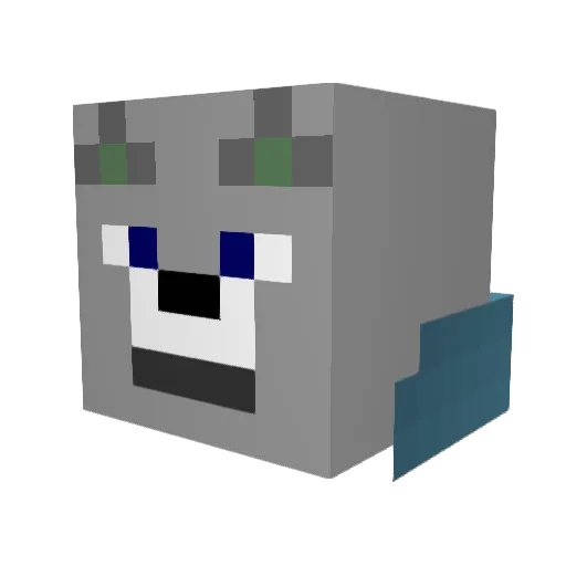J3nga Minecraft avatar head, 3D render